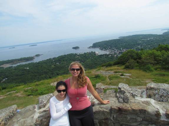 Visita ao Camden Hill State Park, em Camden, litoral de Maine, nos Estados Unidos